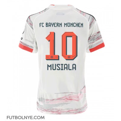 Camiseta Bayern Munich Jamal Musiala #10 Visitante Equipación para mujer 2025-26 manga corta Camiseta Bayern Munich Jamal Musiala #10 Visitante Equipación para mujer 2025-26 manga corta